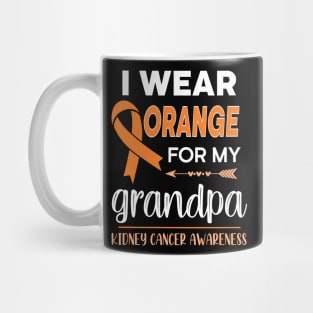 I Wear Orange For My Grandpa | Kidney Cancer Mug